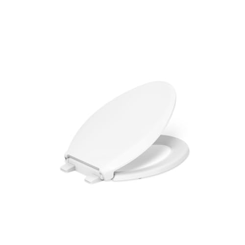 KOHLER Cachet ReadyLatch Elongated Slow Close Toilet Seat White