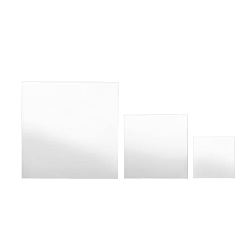Set of 7 Square Wall Mirrors - Decorative Modern Wall Decor for Home