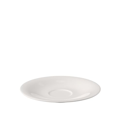 Villeroy & Boch 6.25in White Porcelain Teacup Saucer | Premium German Craftsmanship