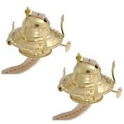 Antique Brass Oil Lamp Adapter for Regular Mouth Mason Jars