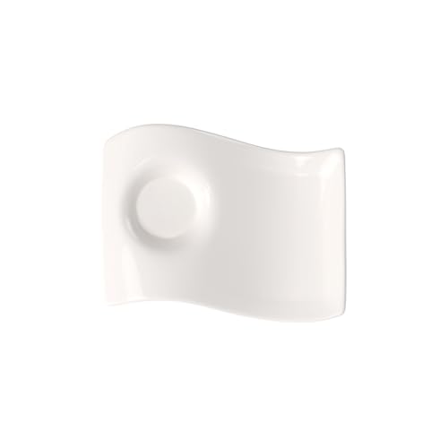 Villeroy & Boch NewWave Caffé Espresso Cup Saucer 6.5 x 5 in Premium Porcelain Creamy White