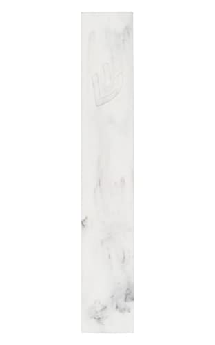 Modern Concrete Mezuzah Case for Door - 5-Inch Peel and Stick Design