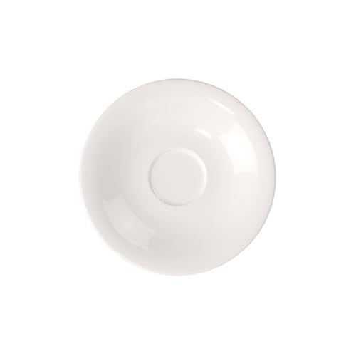 Villeroy & Boch 6.25in White Porcelain Teacup Saucer | Premium German Craftsmanship