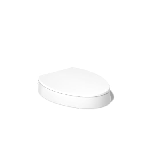 3-Inch Elevated Elongated Toilet Seat with Soft Close and Quick Release