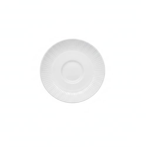 Pillivuyt White Porcelain Plisse Tea Saucer - Durable & Elegant Tableware