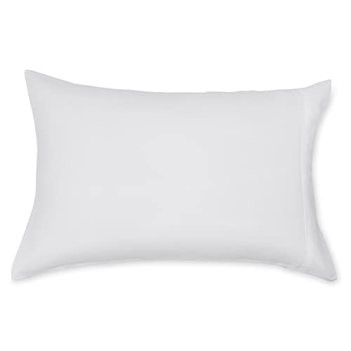 Soft Microfiber Pillowcases, Standard Size 20" x 30", Set of 2, White
