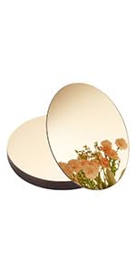 12 Pcs 7.87-Inch Round Acrylic Mirror Centerpieces for Wedding Tables