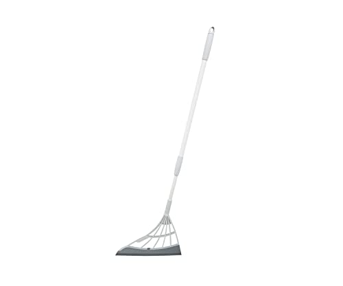 All-Surface Silicone Broom & Squeegee - Pet Hair Remover with Telescopic Handle