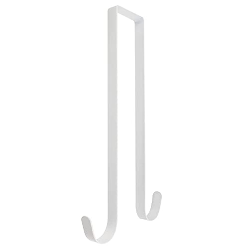 12 Inch Double-Sided Wreath Door Hanger - Sturdy Metal Hook for 2 Wreaths