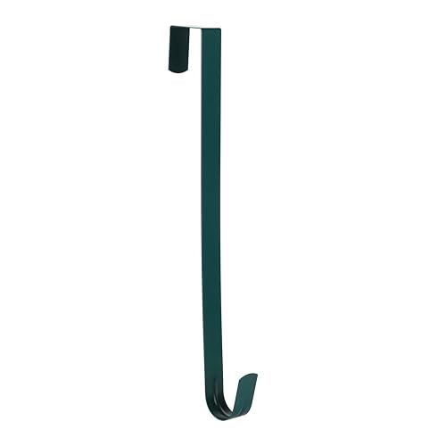 15-Inch Over the Door Wreath Hanger - Heavy Duty Front Door Hook, Green