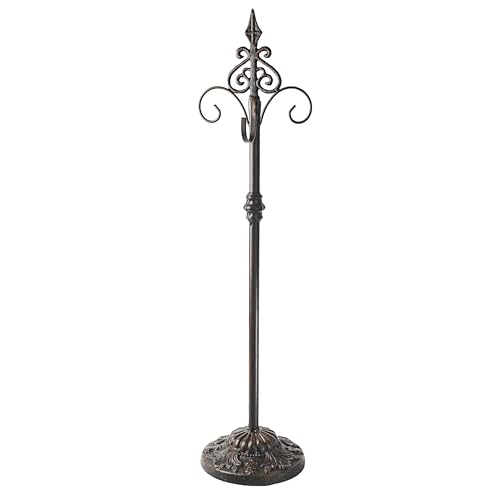 Adjustable Cast Iron Wreath & Handbag Display Stand (20-30 Inch)