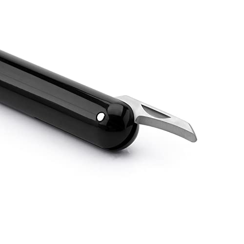 IPEROT Black Air Pressure Wine Bottle Opener with Foil Cutter - Effortless Cork Removal
