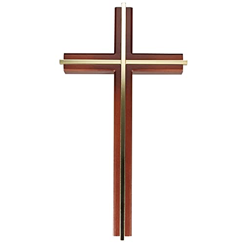 10-Inch Wooden Wall Cross - Modern Minimalist Religious Home Decor