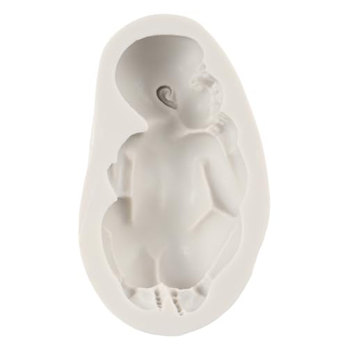 QDMOLDS Sleeping Baby Silicone Fondant Mold – 1pc Baby Candy Chocolate Mold, Style A