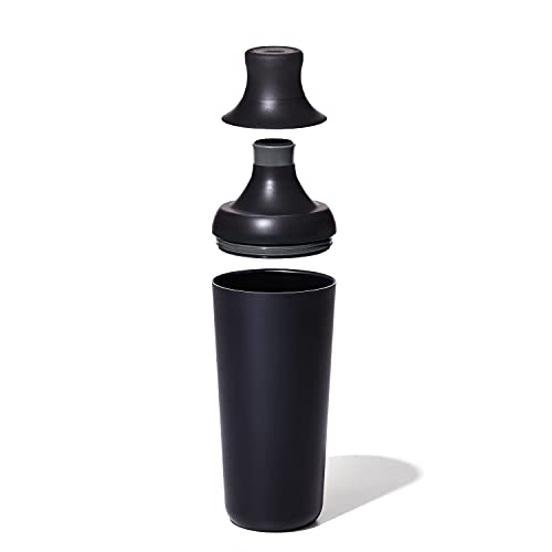 OXO Good Grips 20 oz Plastic Cocktail Shaker with Leakproof Seal & Built-in Strainer