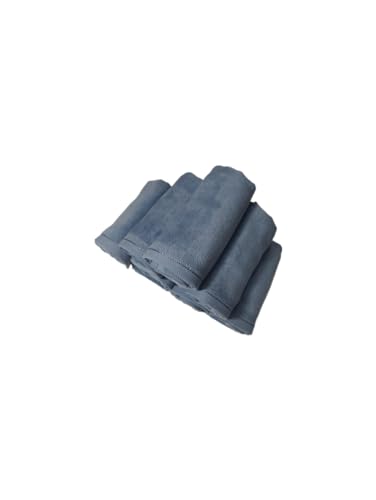 6-Pack Cotton Fingertip Towels 11x18 Inch - Soft Terry-Velour Hand Towels