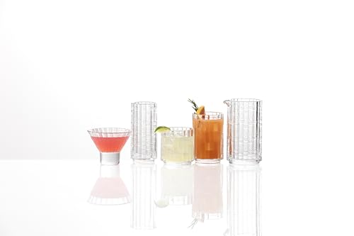Fortessa Mahalo 11.5 Oz. Stackable Collins Glass Set of 4, Clear - Durable Dishware
