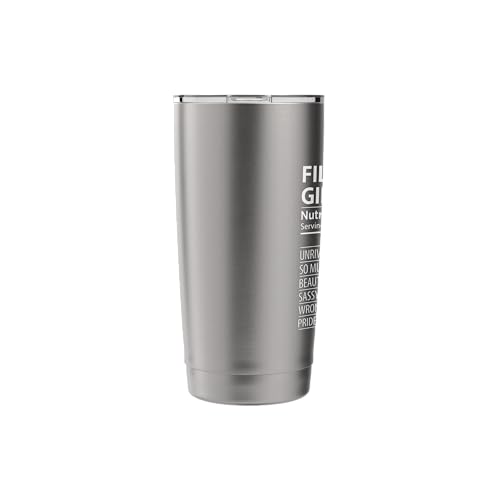 Filipino Girl 20oz Brushed Steel Insulated Tumbler - Philippines Pride Gift