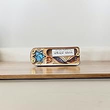 Wooden Star of David Car Mezuzah with Traveler's Prayer Scroll