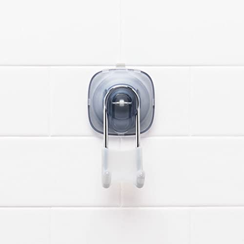 Stronghold Suction Shower Hook for Loofahs, Towels, and Razors