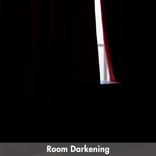 MIULEE 52x63 Red Velvet Christmas Curtains (Set of 2) Blackout Drapes for Bedroom