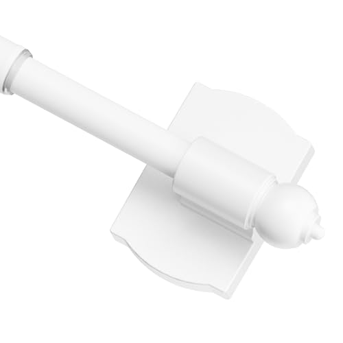 Magnetic Curtain Rod, No-Drill Adjustable Rod for Metal Doors, 16-28 inch