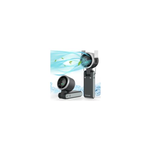 PlayHot Portable Handheld Turbo Fan 5-Speed USB-C Rechargeable
