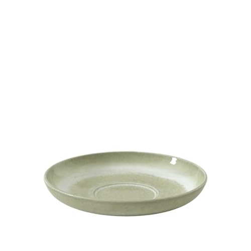 Villeroy & Boch Perlemor Alga Green Coffee Cup Saucer 6.3in - Handmade Porcelain