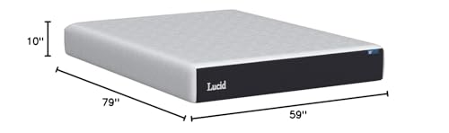 10-Inch Gel Memory Foam Mattress, Queen Size - Cooling & Medium Firm Feel