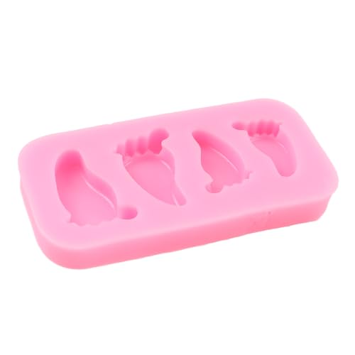 QDMOLDS Baby Foot Silicone Mold – Fondant Cake Decorating, Food-Grade Non-Stick