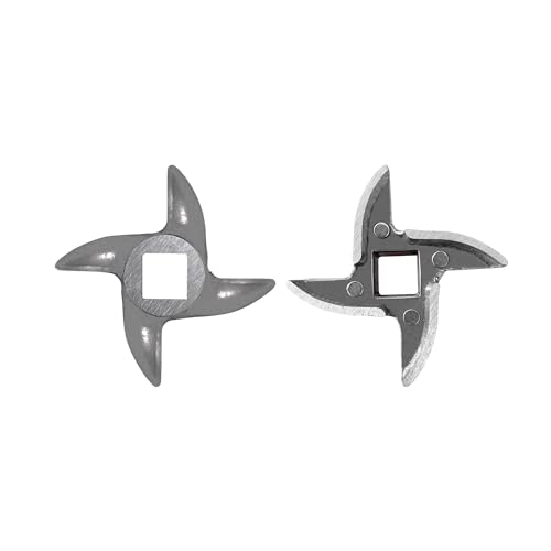 #8 Stainless Steel Meat Grinder Blade Replacement - 2 Pack