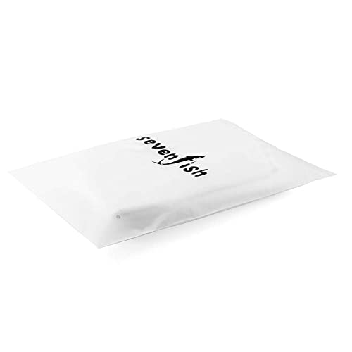 SevenFish 48-Inch White Rustic Christmas Tree Skirt with Pom Poms
