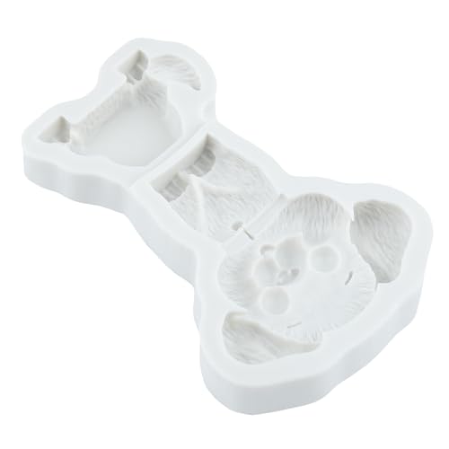 QDMOLDS Sitting Puppy Dog Silicone Fondant Mold – Non-Stick Candy & Cake Topper