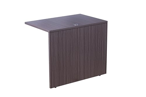 Boss Office Products 71-Inch Executive U-Shape Desk with Storage Hutch & Pedestal, Driftwood
