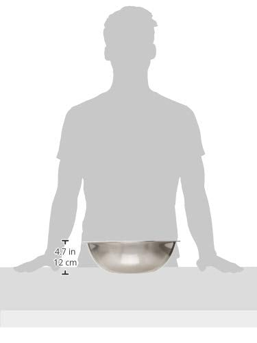 8 Quart Stainless Steel Mixing Bowl, Heavy-Duty Commercial Kitchen Prep Bowl