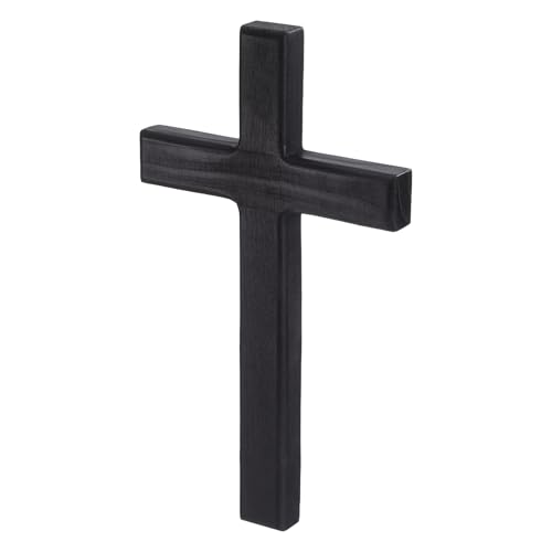 11-Inch Wooden Cross for Wall - Rustic Farmhouse Religious Home Decor
