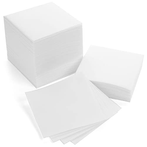Disposable Linen-Like Cocktail Napkins - 100 Count Premium Beverage Napkins