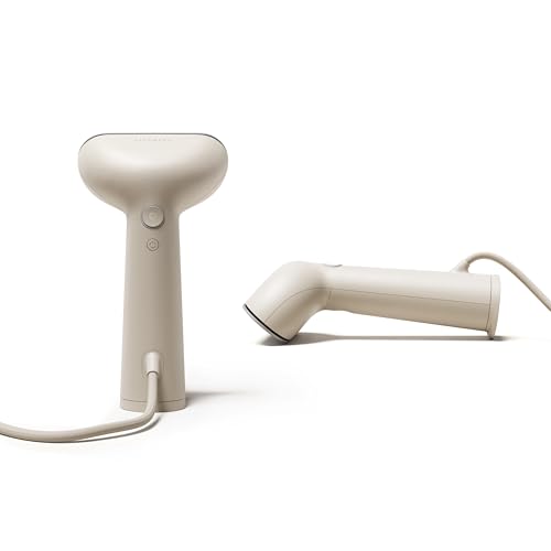 Handheld Clothes Steamer and Iron, 1200W Garment Wrinkle Remover, Beige