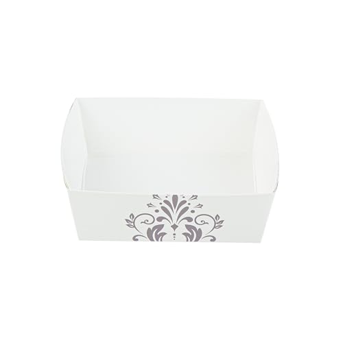 Restaurantware Baking Tray 100 Count 4.3 Inches 8 Ounce Disposable Paper Oven-Safe Baking Mold, Grease-Resistant Floral Design Beige Baking Molds for Cupcakes, Breads and Baking
