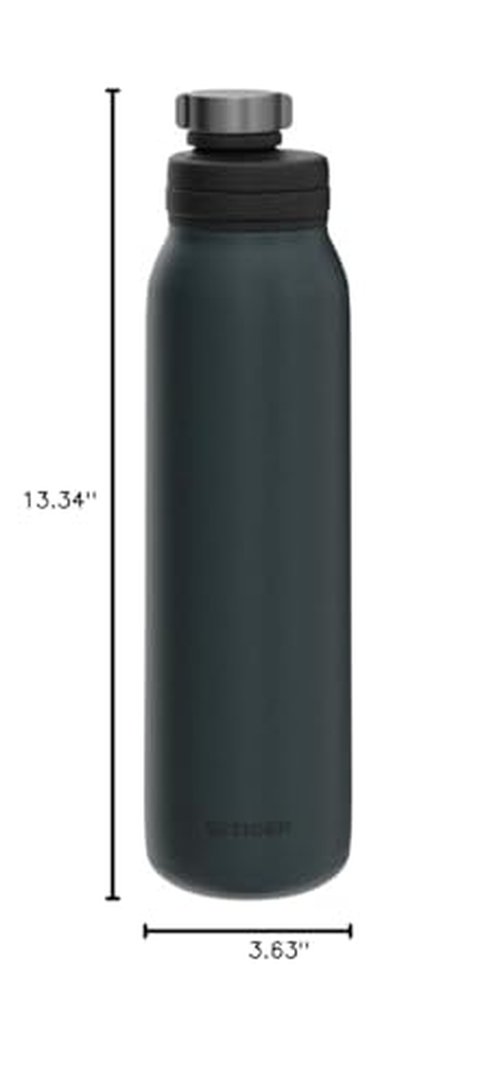 TIGER MTA-T150AL Vacuum Insulated Carbonated Water Bottle, 50.9 fl oz (1,500 ml), Stainless Steel Bottle, Beer OK, Cold Insulation, Portable, Lake Blue
