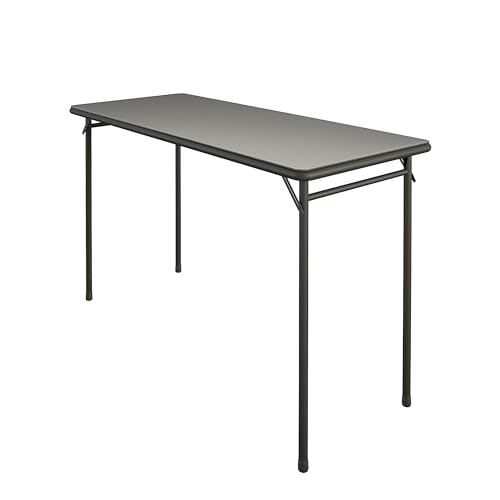 20 x 48 Inch Folding Table with Vinyl Top, Heavy Duty Steel Frame
