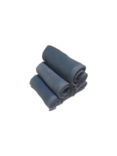 6-Pack Cotton Fingertip Towels 11x18 Inch - Soft Terry-Velour Hand Towels