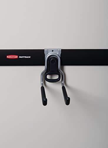 Heavy-Duty Multi-Purpose Garage Storage Hook 50 lbs Capacity Satin Nickel Wall Mount