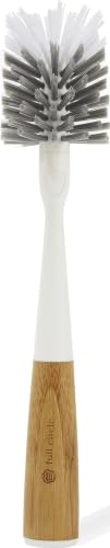 Full Circle Upstanding Water Bottle Brush - Deep Cleaning, Replaceable Head, Eco-Friendly, White - Variation: Brush
