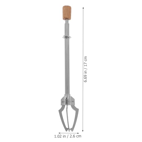 Stainless Steel Mini Food & Ice Tongs - Triangle Grip, Non-Slip, 6.69 Inch