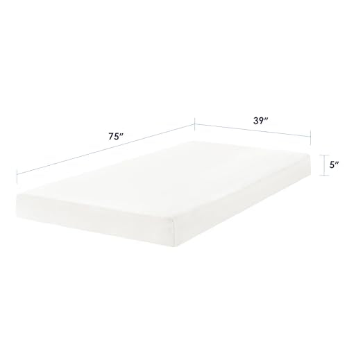 5-Inch Gel-Infused Memory Foam Mattress - Medium Firm Twin Size Bed