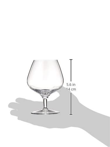Luigi Bormioli Michelangelo 13.25 oz Napoleon Brandy Glasses Set of 4 - Lead-Free Crystal
