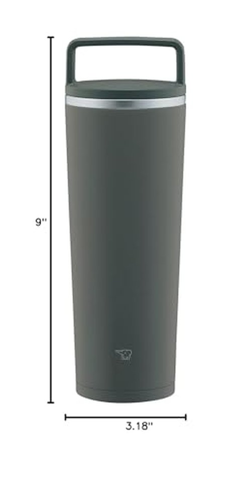 Zojirushi SX-JA40HM Stainless Carry Tumbler, 14 Ounce, Forest Gray