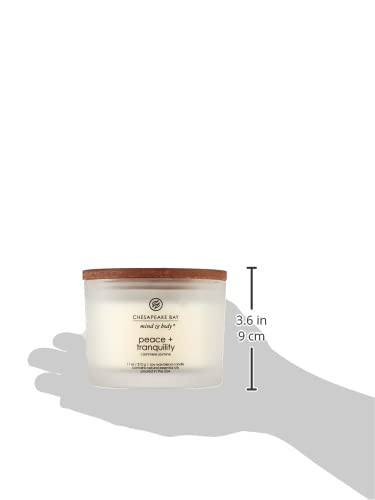 Chesapeake Bay Scented Candle Peace and Tranquility Cashmere Jasmine 3-Wick