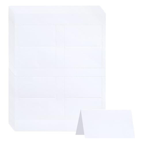 Printable Place Cards 2" x 3.5" - 160 Pack Blank White Tent Cards